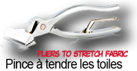 Pliers to stretch canvas